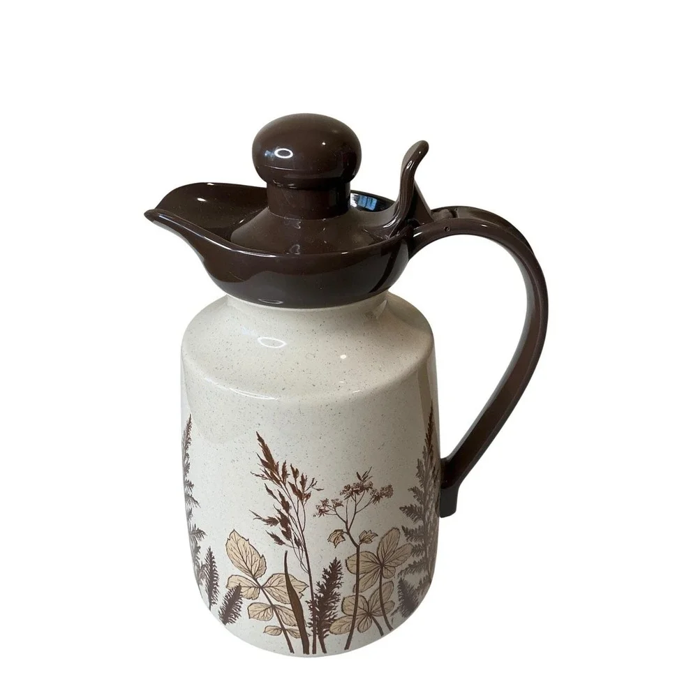 Emsa Isolier Star Vintage Coffee Pot Thermos‎ Carafe Glass Lined Country Retro